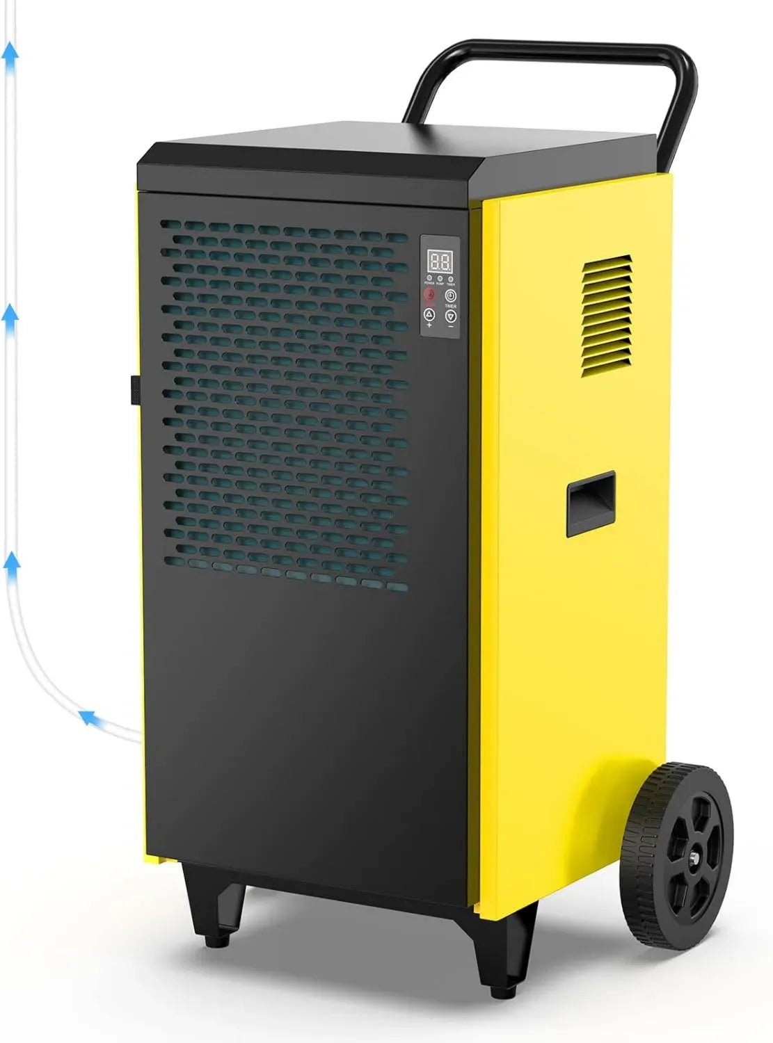 Déshumidificateur Industriel Électrique 70L/jour avec Pompe, Pour Caves jusqu'à 200m²