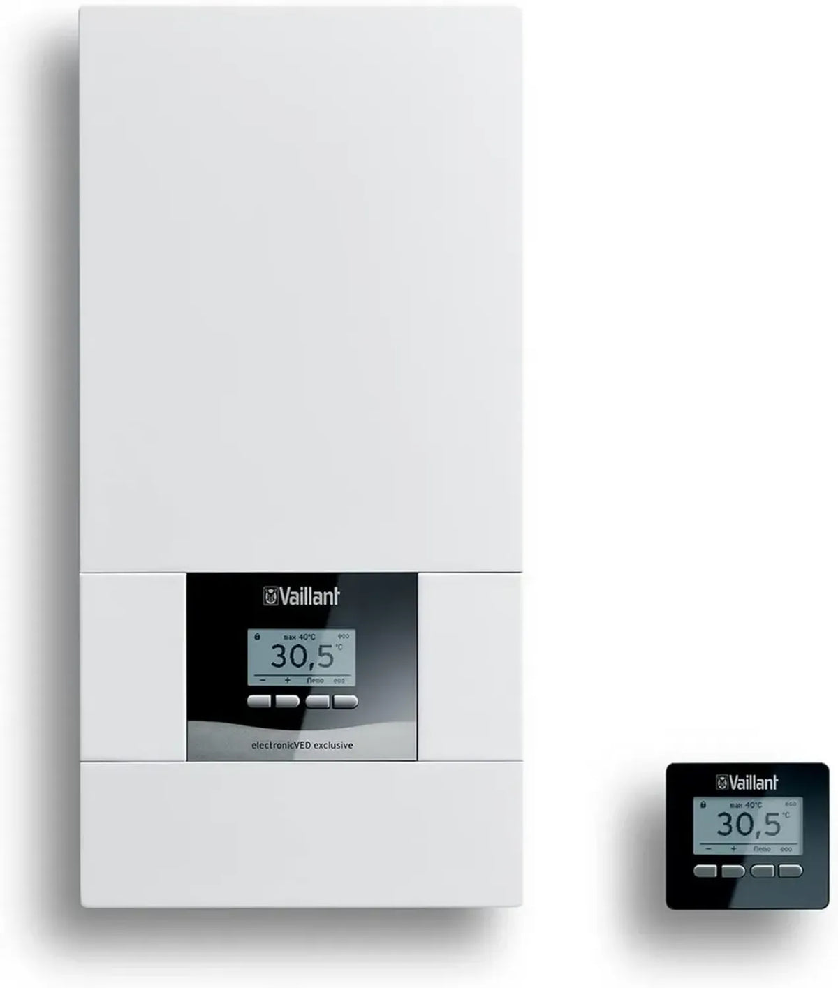 Chauffe-eau Électronique Vaillant 21 kW, Haute Précision et Écran Graphique, 400 V