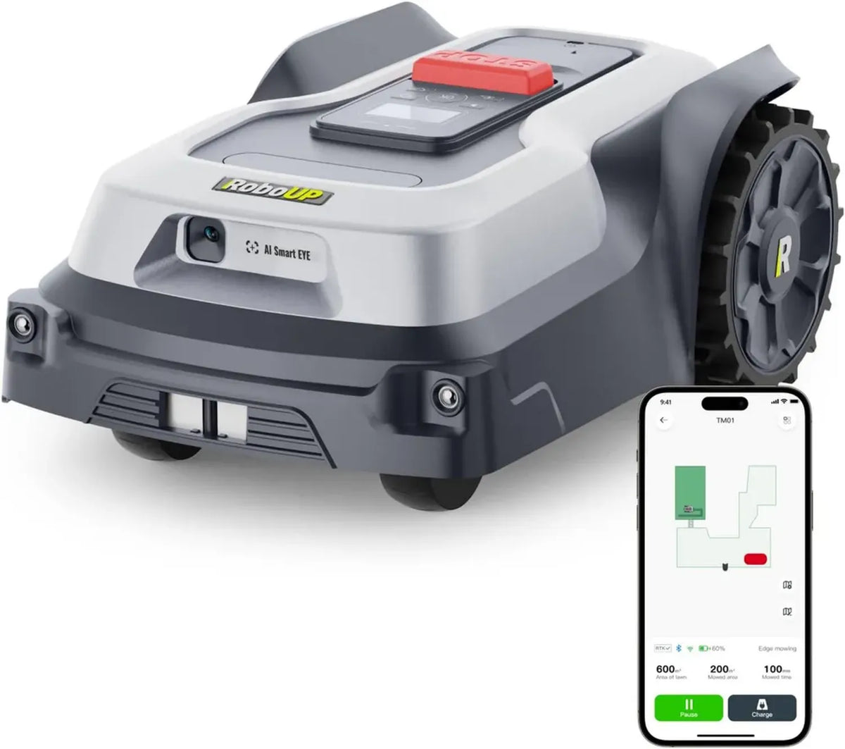 Tondeuse Robot Intelligente T600 avec Limite Virtuelle et Gestion Multizone