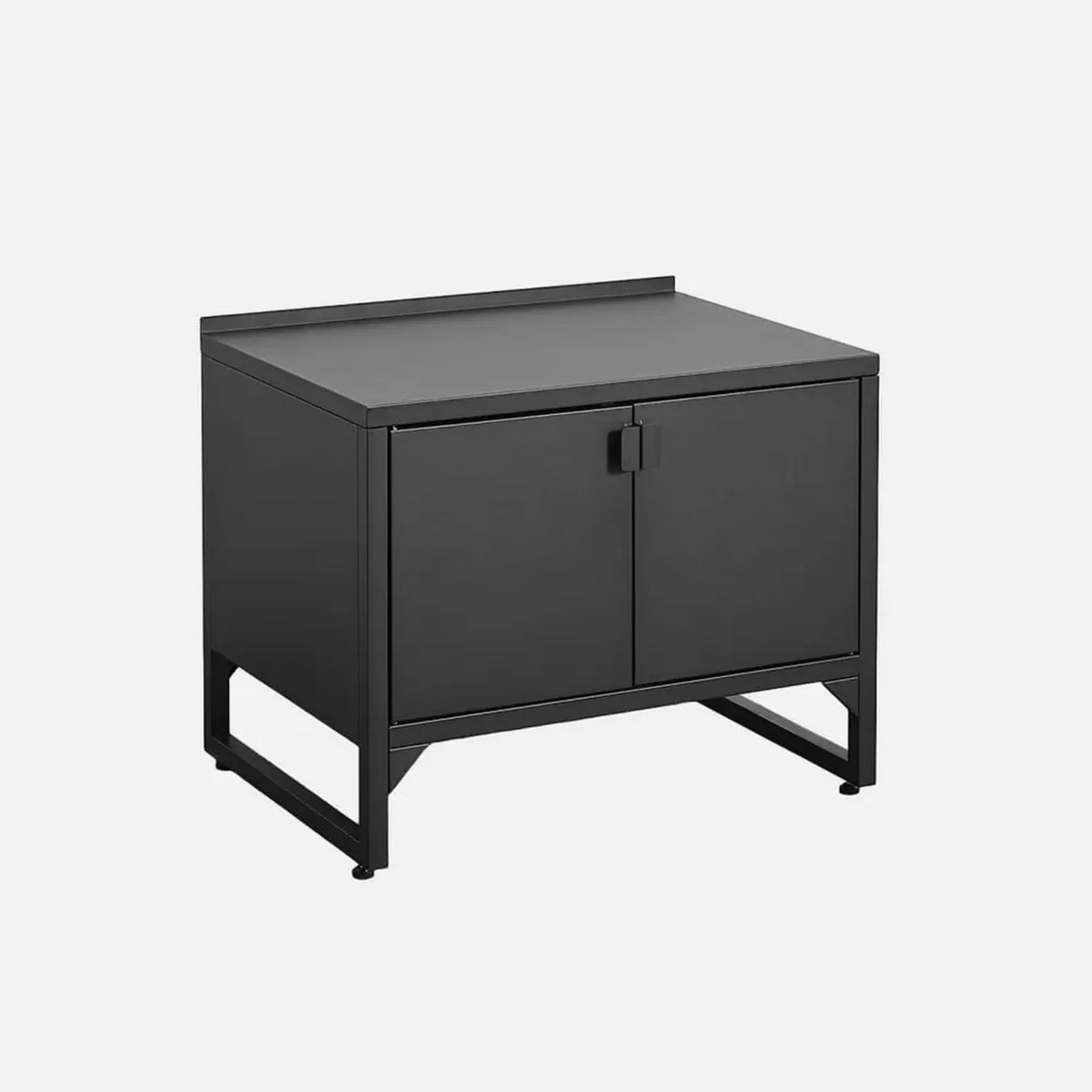 Armoire extérieure en acier à deux portes 80cm - Noir