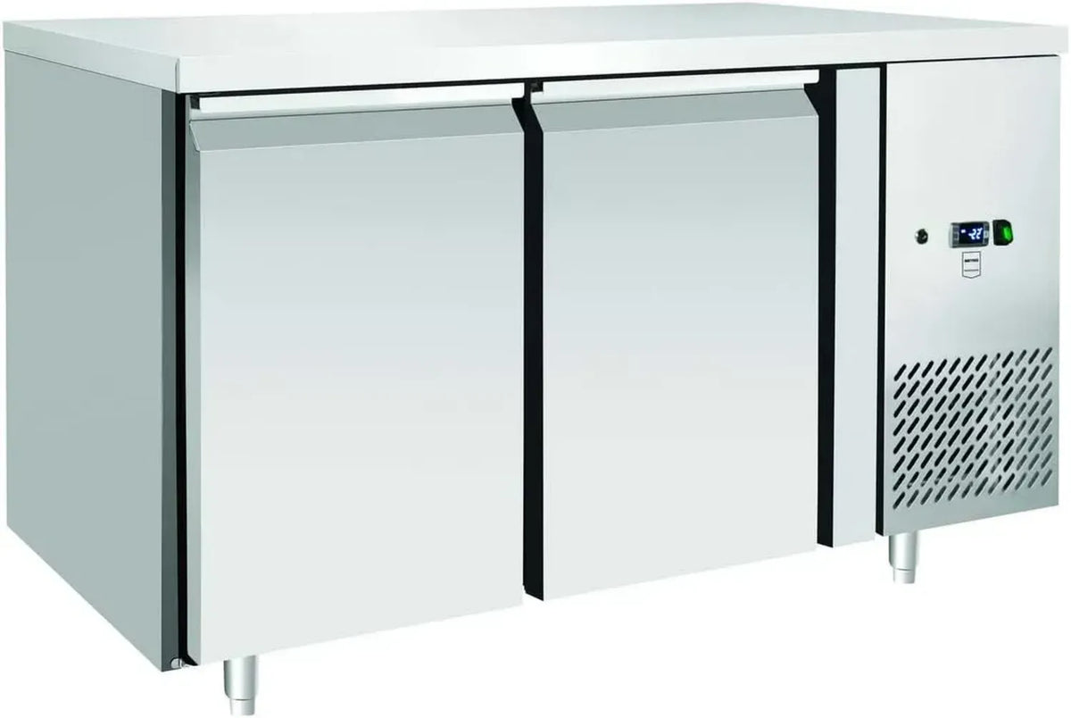 Armoire Réfrigérée Négative Inox 2 Portes 215L - Refroidissement Air 600W avec Serrure