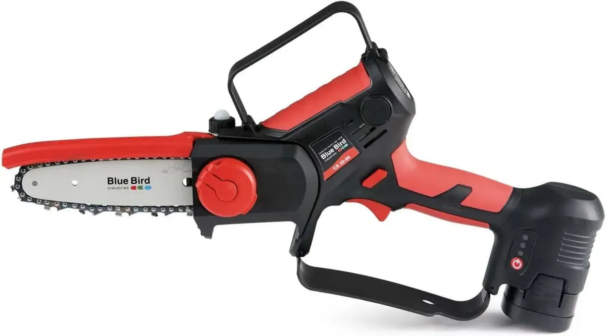Sécateur Tronçonneuse à Batterie Blue Bird CS 22-06 avec Barre de 13 cm et 2 Batteries 2,5 Ah