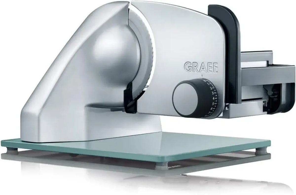 GRAEF C20 - Trancheuse électrique universelle en métal avec lame en acier inoxydable 170 mm