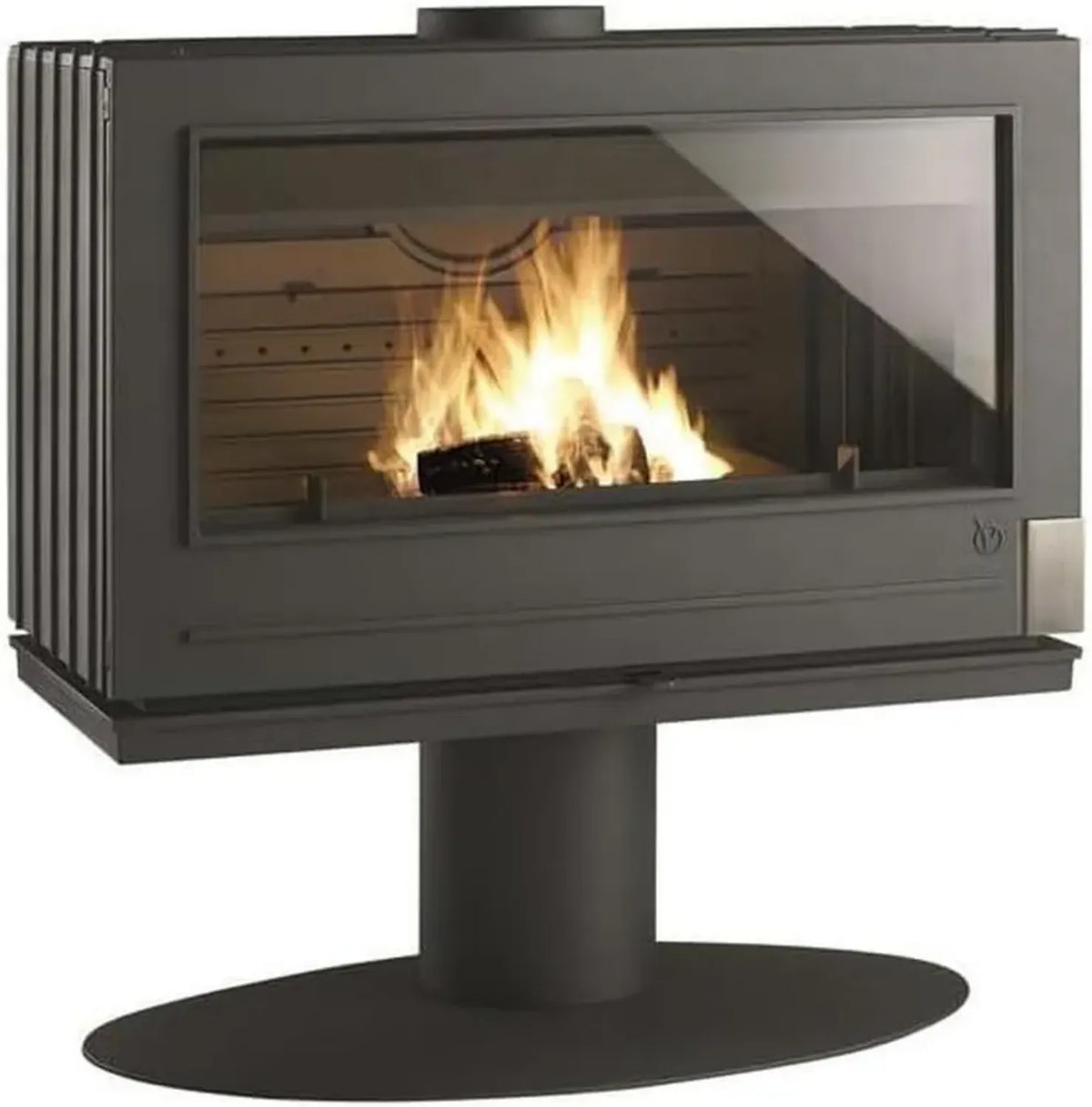 Poêle à Bois en Fonte Anthracite 12 kW - Modèle 9127-44