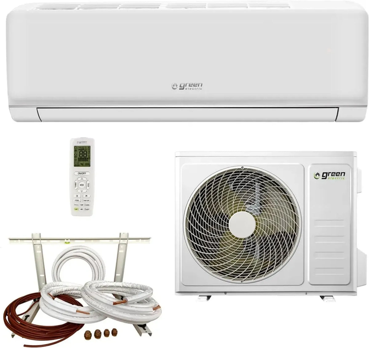 Climatiseur Mono-Split 12000 BTU Wifi, Kit d'Installation 5m, Intérieur/Extérieur, A++/A+, 3,5 kW, R32