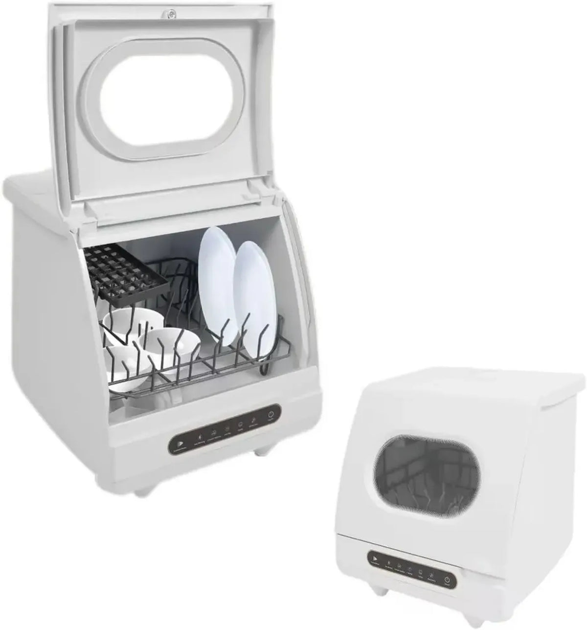Lave-vaisselle Compact 800W, 5 Programmes, 5L, 55dB - Idéal pour Appartement et Camping-Car