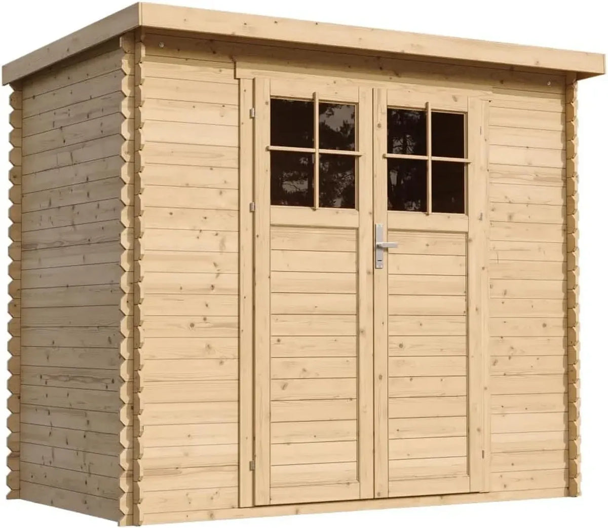 Abri de Jardin en Bois avec Porte Verrouillable et Fenêtres Imperméables 2.63 m²