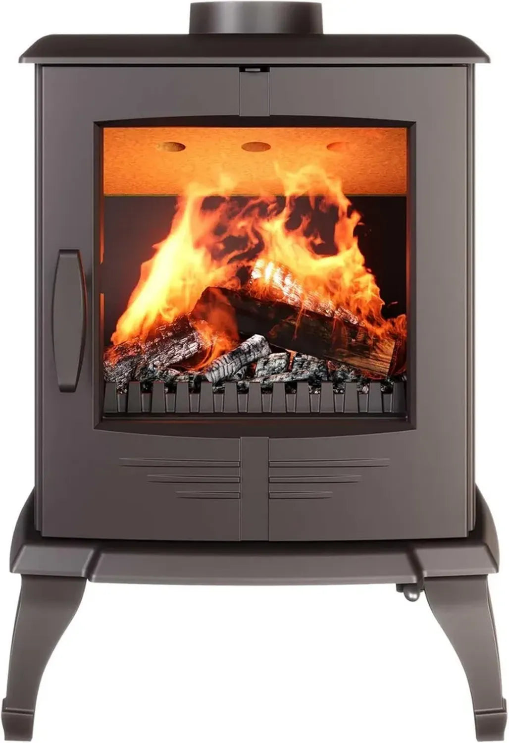 Poêle à bois autonome en fonte noire - Modèle P8 (7,9 kW) ECO
