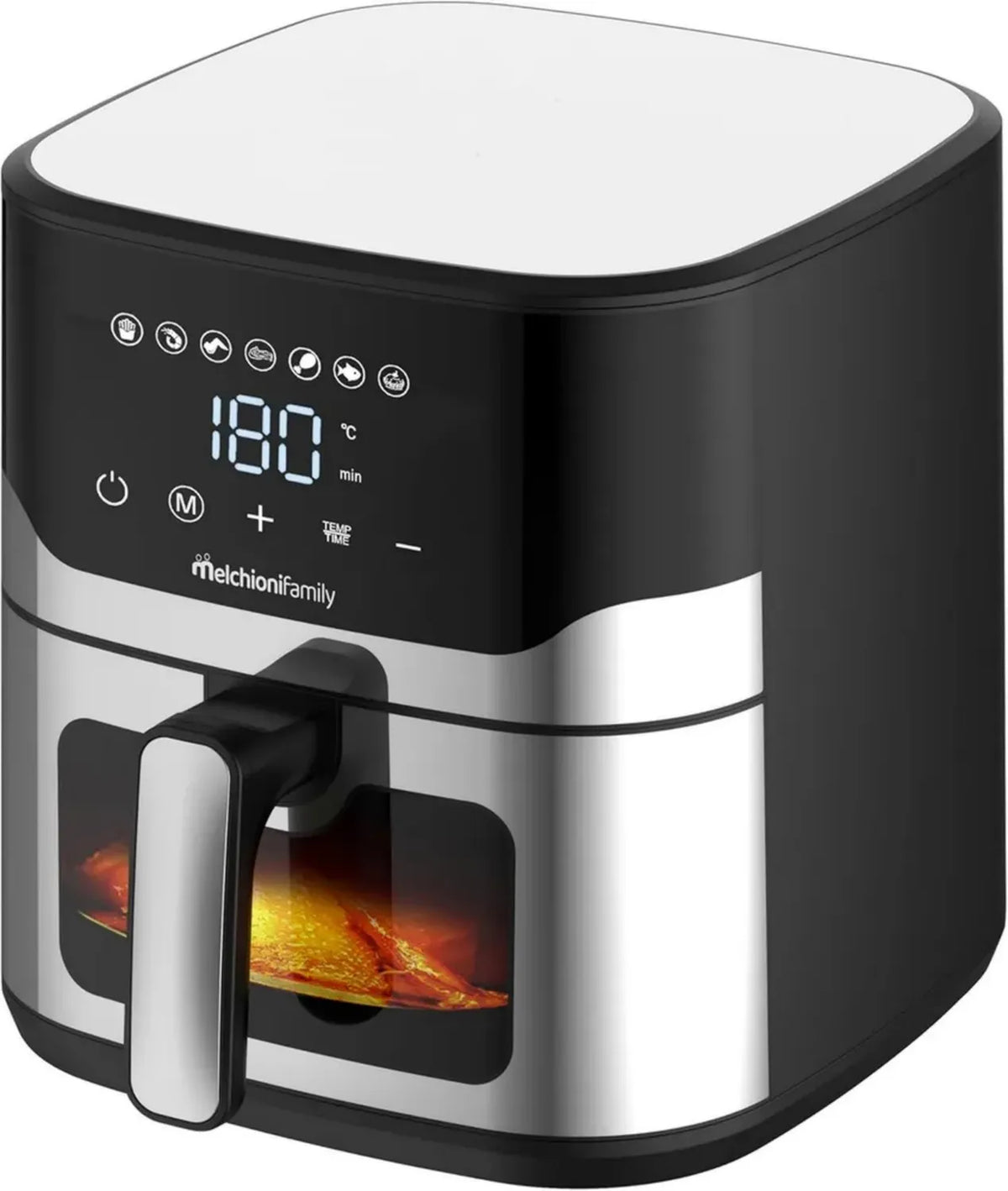 Friteuse à Air Matilde 8L 2200W - Cuisson Saine avec Minuterie et Séparateur de Graisse