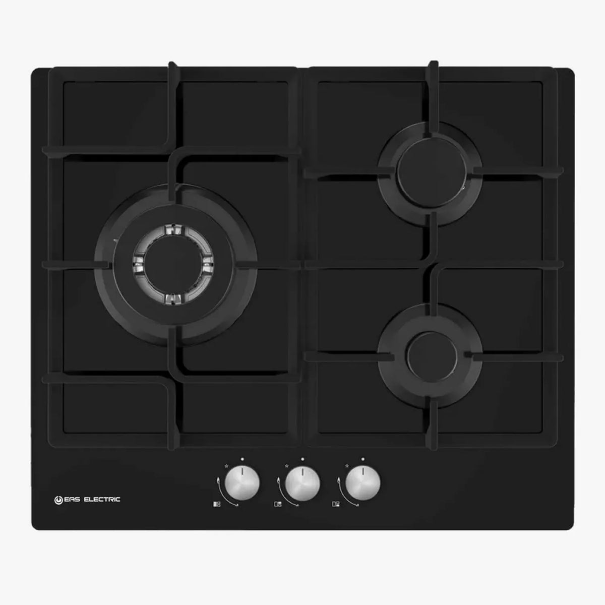 Plaque de Cuisson à Gaz 60 cm 3 Feux - Technologie Intelligente EAS