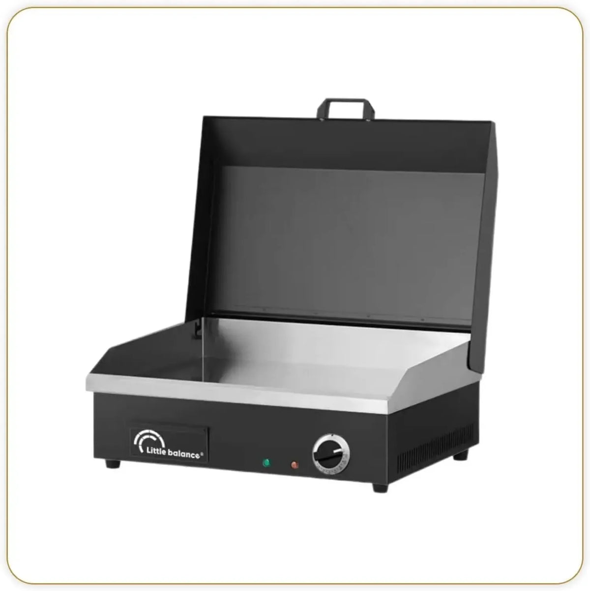 Plancha Électrique 2900W - 6 à 8 Personnes, Couvercle et Plaque Anti-adhésive