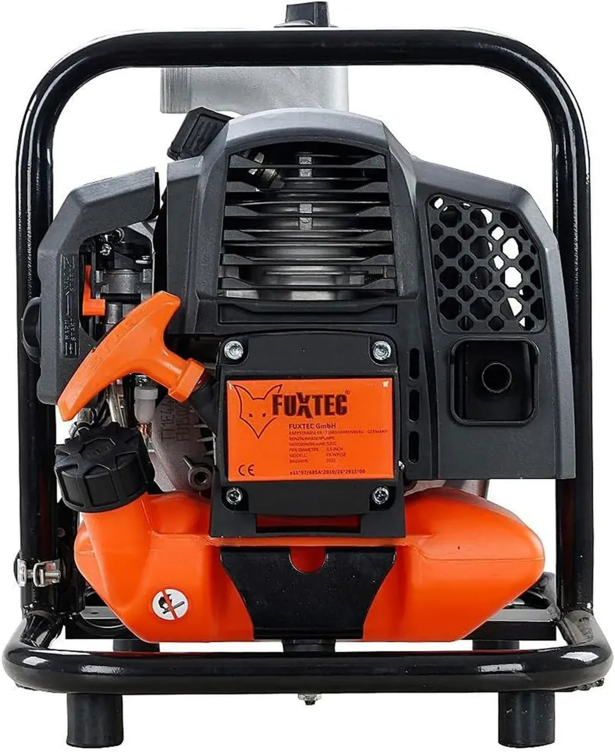 Pompe à essence 52 cm3 2 temps FUXTEC FX-WP152 pour jardin, débit 15.000 l/h