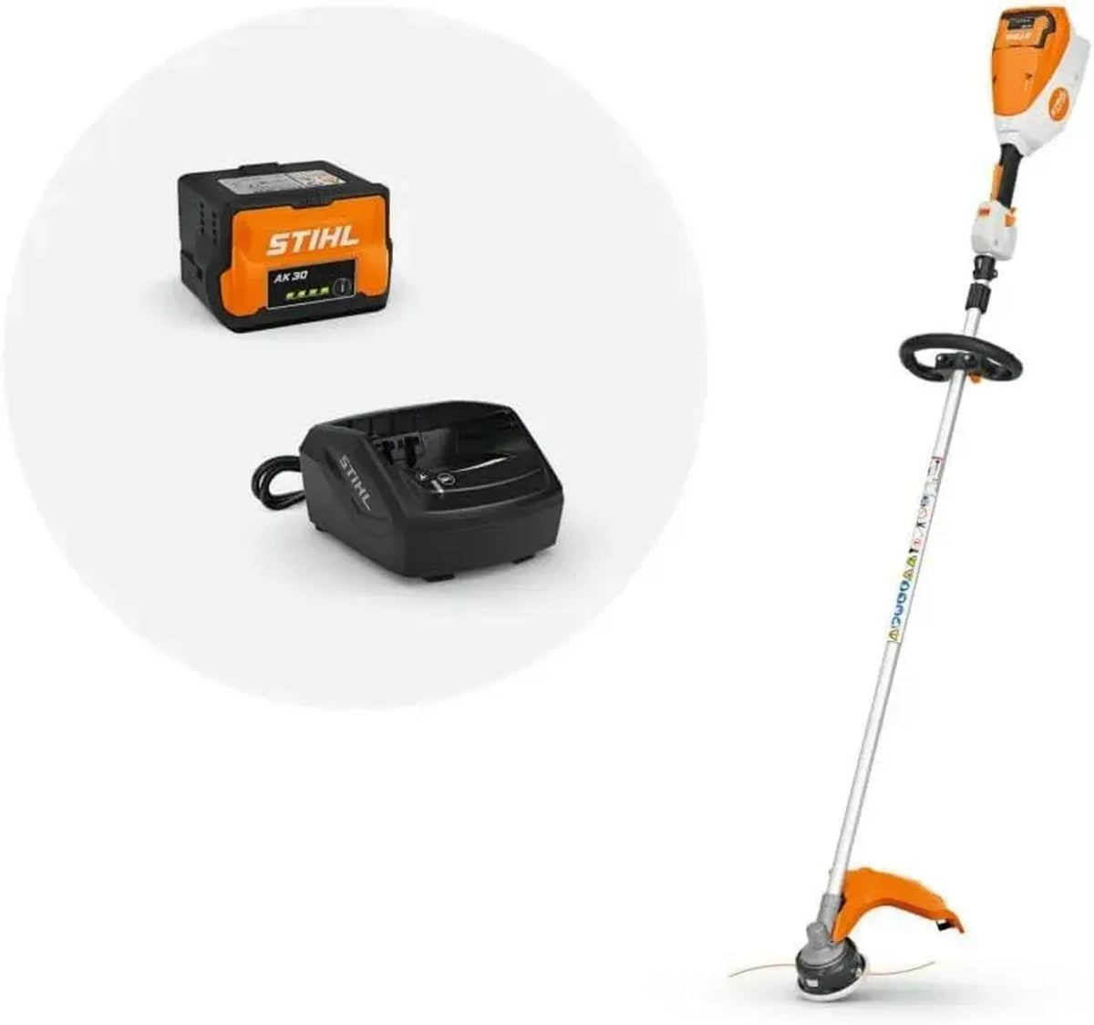 Tondeuse à gazon sans fil STIHL FSA 80 R avec kit complet AK 30 et chargeur AL 101