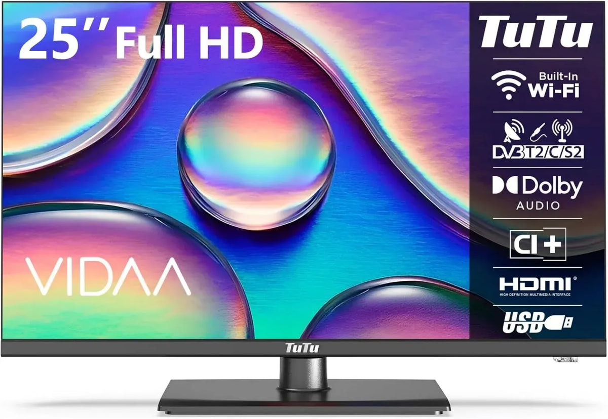 Téléviseur Intelligent 25 Pouces FHD avec WiFi et Triple Tuner
