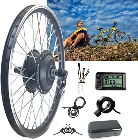 Ensemble de Conversion Électrique pour Vélo, Moteur de Moyeu 36V 250W, Compatibilité Roues Avant 700C 20-29 Pouces