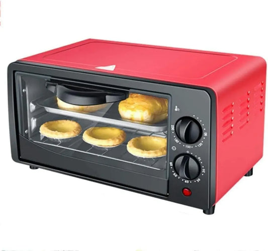 Four Grille-Pain Électrique 12L Multifonction avec Convection, Rouge