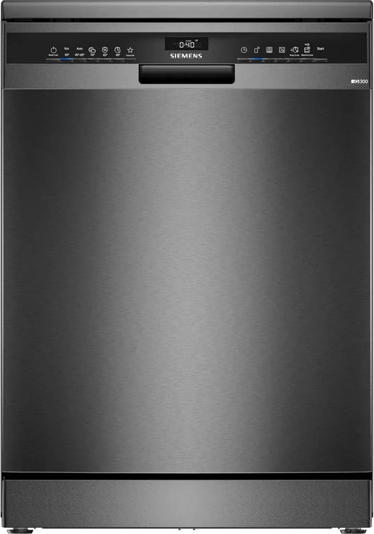 Lave-vaisselle Siemens 60 cm iQ300 SN23EC03ME, varioSpeed Plus, Acier Noir