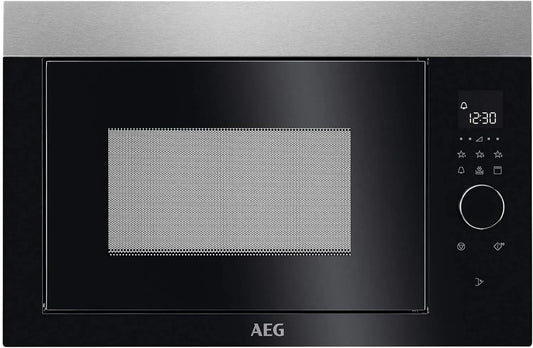 Micro-ondes AEG encastrable 26L 900W avec grill et écran tactile acier inoxydable