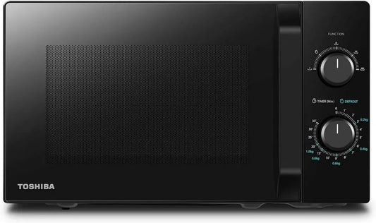 Four à Micro-ondes Toshiba 20L, 700W, 5 Niveaux, Décongélation Rapide, Lumière LED, Noir