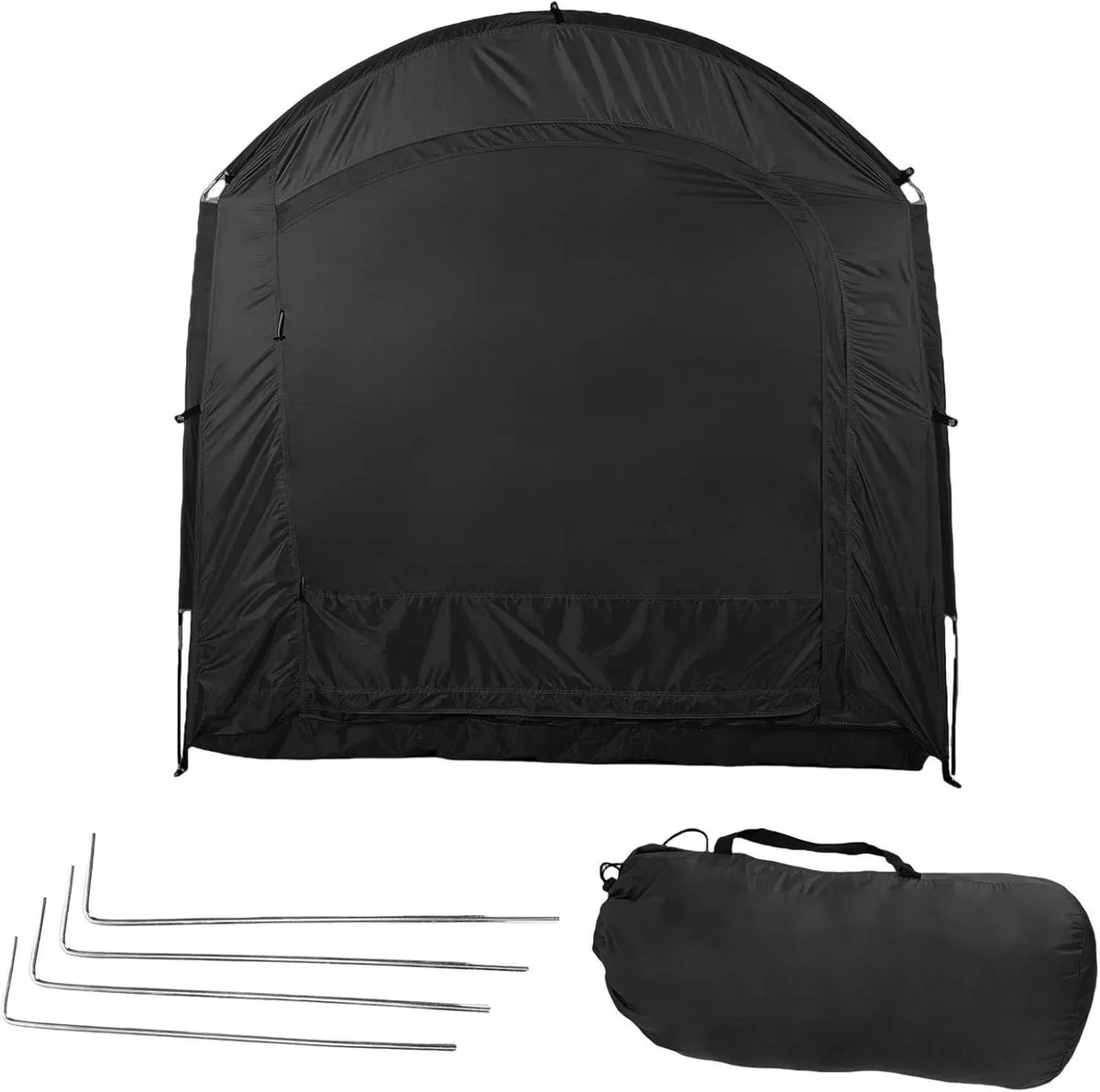 Abri de Vélo Imperméable en Tissu Oxford 210D, Portable et Pliable pour Motos et Équipements de Jardin - Noir
