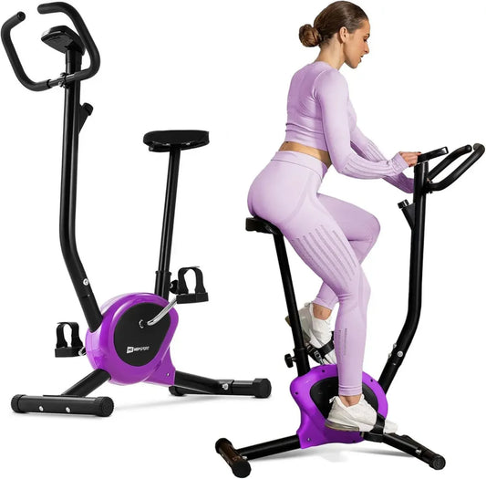 Vélo d'Appartement Mécanique Compact avec Ordinateur LCD et Résistance Réglable - Jusqu'à 120 kg - HOP-SPORT®