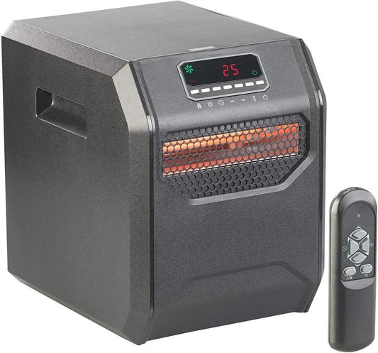 Chauffage infrarouge 1500W avec minuterie et télécommande