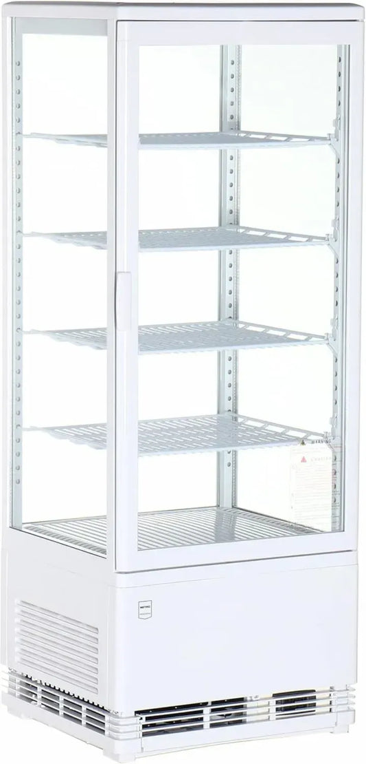 Vitrine Réfrigérée Professionnelle 98L, Blanc, 42.8x38.6x111cm