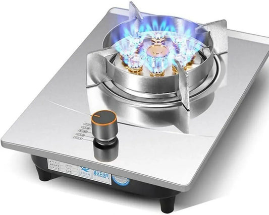 Cuisinière à gaz intégrée 7.0kW avec contrôle de température, idéale pour la cuisine domestique (Couleur : B, Type : GPL)