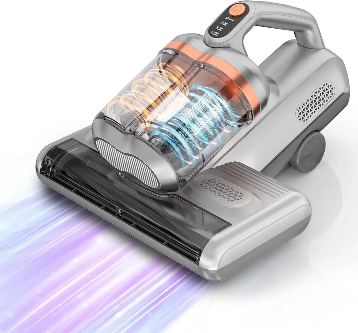 Aspirateur UV anti-acariens pour matelas et tissus, élimination des punaises de lit - Élimine 99,9 % des bactéries et allergènes