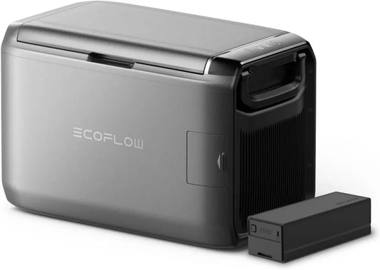 Réfrigérateur Portable EF ECOFLOW 45L avec Batterie 298 Wh, Dual Zone, Auto-Refroidissement 39h