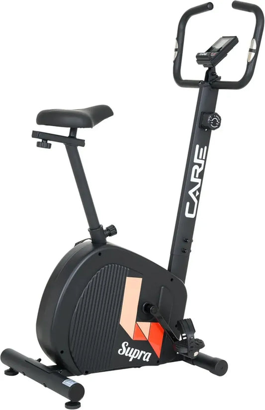 Vélo d'Appartement Care Fitness Compact - 8 Niveaux de Résistance, 7 Fonctions - Roue d'Inertie 8 kg
