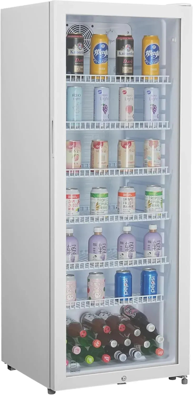 Armoire Réfrigérée à Boissons 237L - Porte Verre et Corps Métal/Plastique - 110W