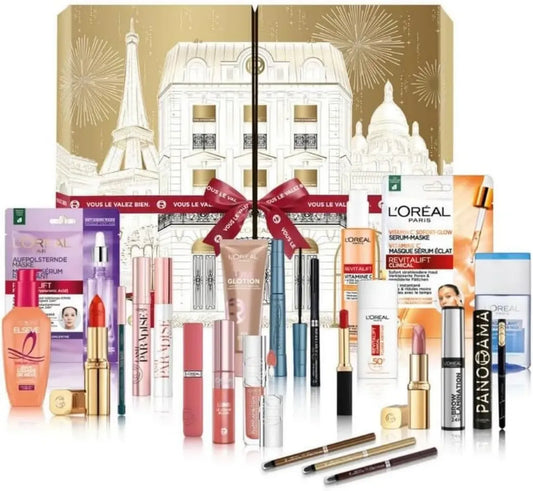 Calendrier de l'Avent Beauté L'Oréal Paris - 24 Jours de Maquillage et Soins