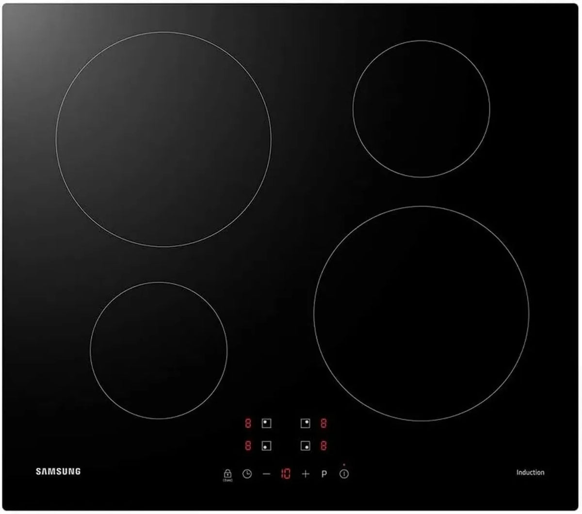 Plaque à induction Samsung, Verre trempé, 52 cm, Noir