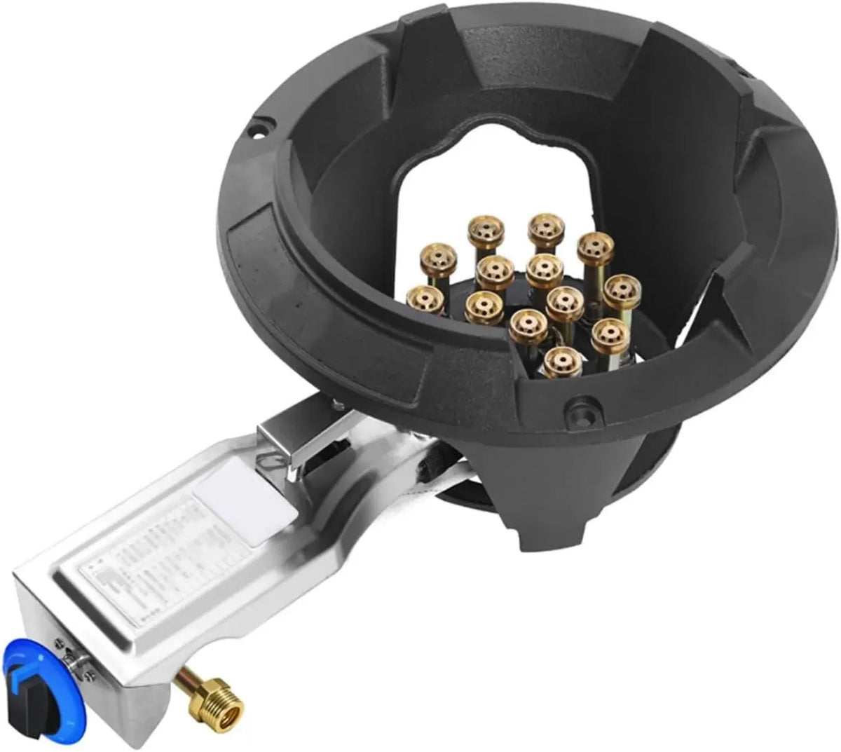 Réchaud à gaz portable avec sécurité anti-flamme, grille en fonte pour camping-car et extérieur