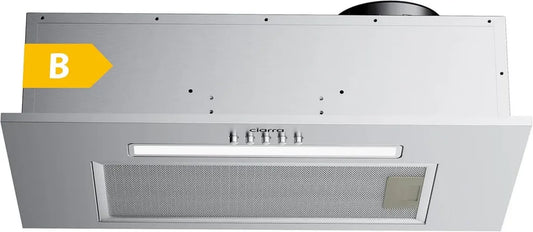 CIARRA CBCS5913D Hotte Encastrable 52 cm - Efficacité Énergétique B - Débit 300 m³/h - Double Fonction Évacuation/Recyclage - Filtre Charbon En Option