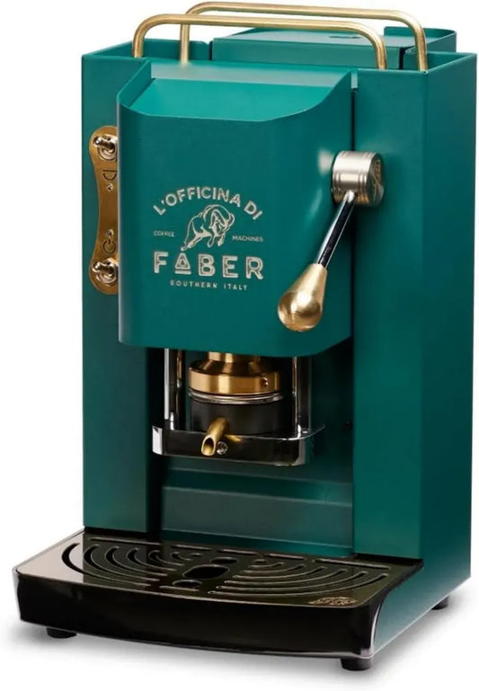 Machine à Café en Laiton Deluxe Faber PRO, 44 mm (Vert Britannique)