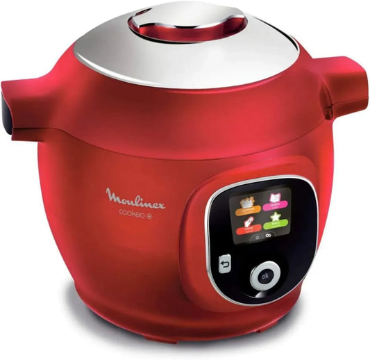 Moulinex Cookeo+ Multicuiseur 6L avec 150 Recettes, 6 Modes de Cuisson, Rouge