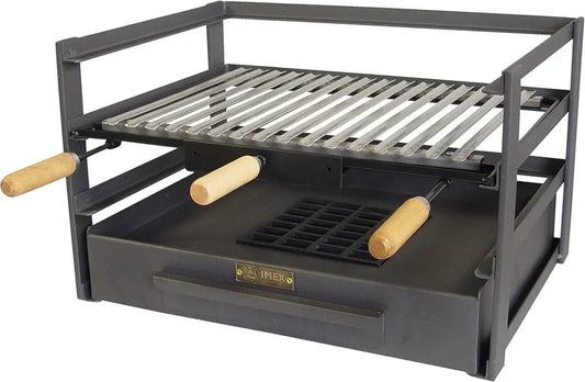 Tiroir à Barbecue en Acier Inoxydable - Compact et Solide pour Extérieur 72x41x35 cm