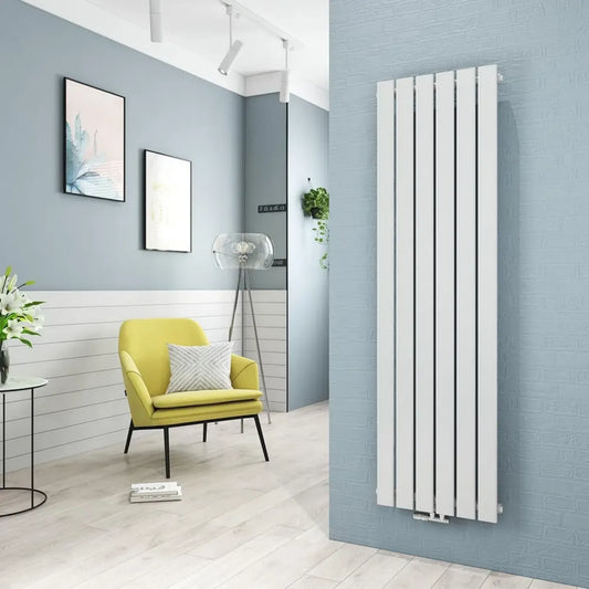 Radiateur à Eau Chaude Blanc 1670W 1800x460mm - Montage Vertical