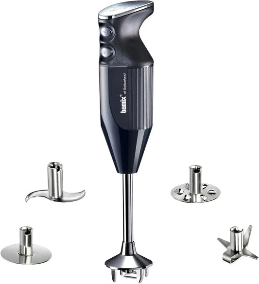 Mixeur Plongeant Bamix M350 MAXX, 300W, Accessoires Complets, Noir/Chrome