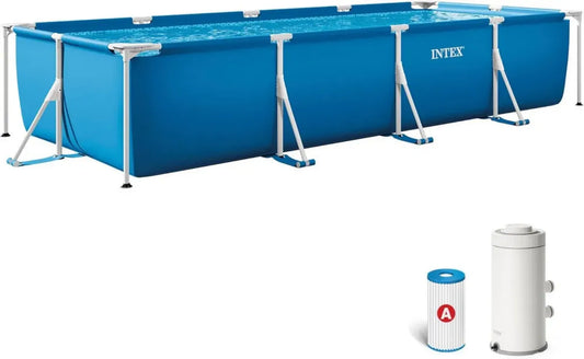 Piscine Tubulaire Rectangulaire Intex 4,50 x 2,20 x 0,84m pour Enfants