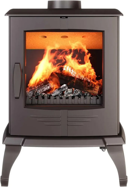 Poêle à bois autonome en fonte noire - Modèle P8 (7,9 kW) ECO