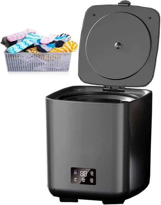 Mini Lave-linge Portable Intelligent 10L, 4 Modes de Nettoyage pour Vêtements de Bébé et Sous-vêtements, Idéal pour Camping et Voyage