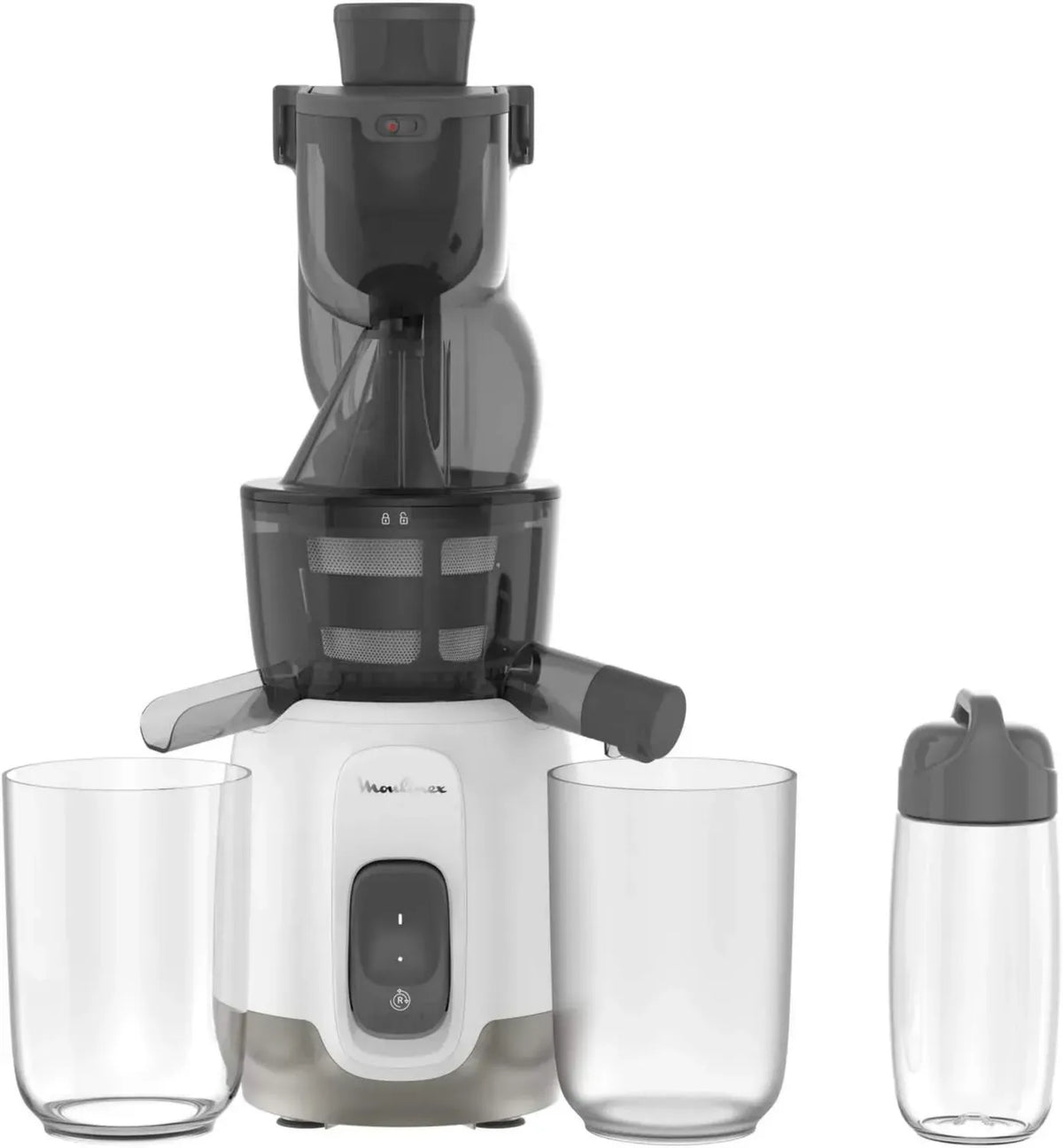 Extracteur de Jus à Froid Moulinex Ultra Juice avec Goulotte Large et Nettoyage Facile, 200W
