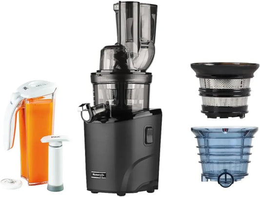 Extracteur de Jus Kuvings REVO830 avec Accessoires Sorbet et Smoothie, Kit de Conservation Sous Vide, Noir