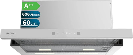 Cecotec Hotte Téléscopique Bolero 60 cm avec Commande Tactile et Fonction Booster