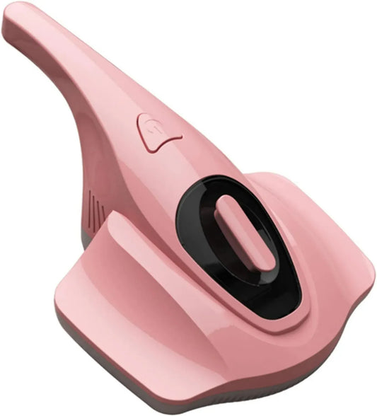 Aspirateur Anti-Acariens 350W avec UV, Nettoyeur de Matelas Haute Efficacité, Filtration et Stérilisation, Couleur Rose