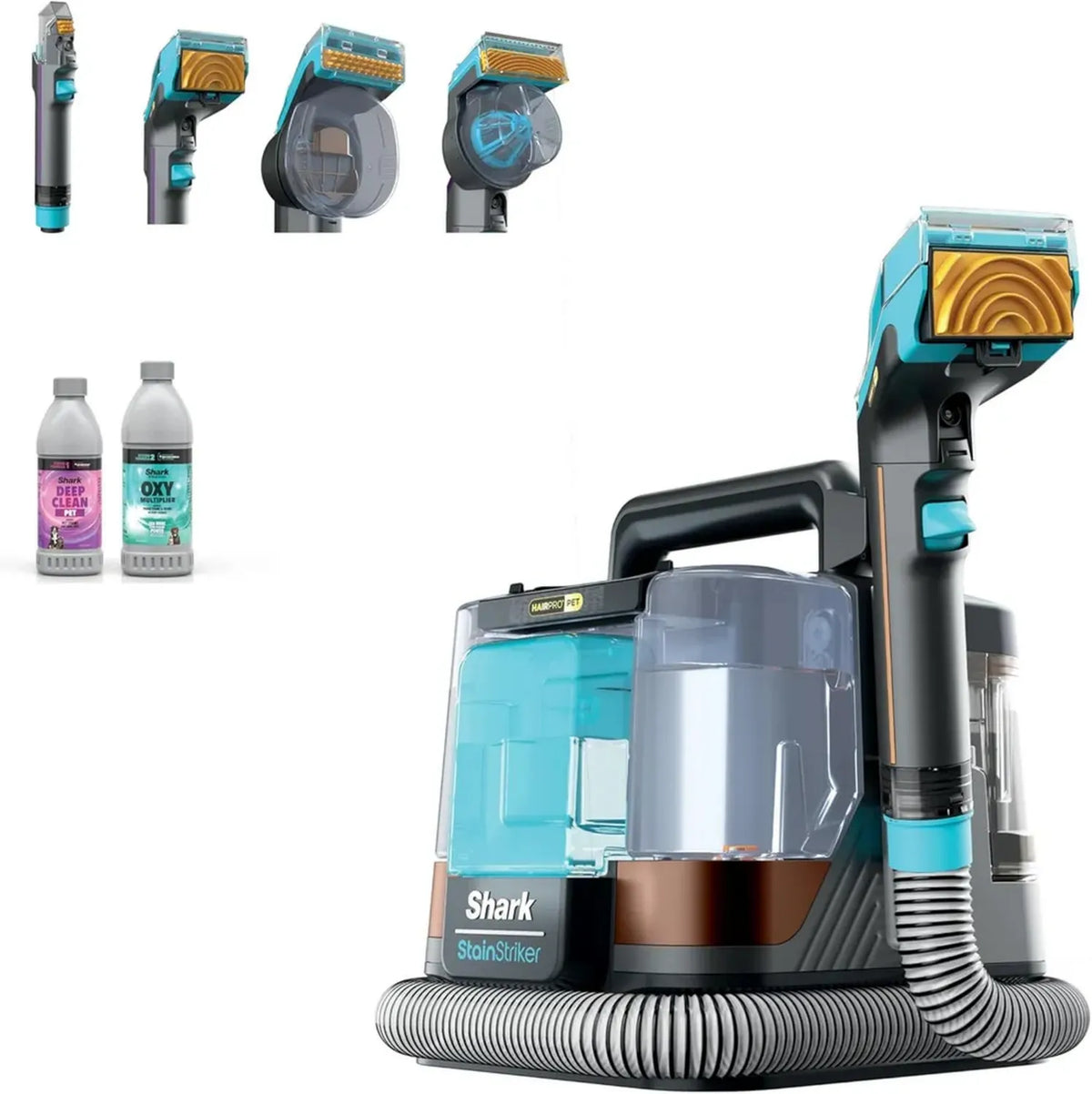Shark StainStriker Nettoyeur Portable pour Tapis et Tissus, Spécial Animaux, Technologie HairPro