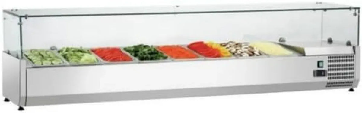 Vitrine Réfrigérée pour Ingrédients 1800 mm avec Bacs Gastro 1/3